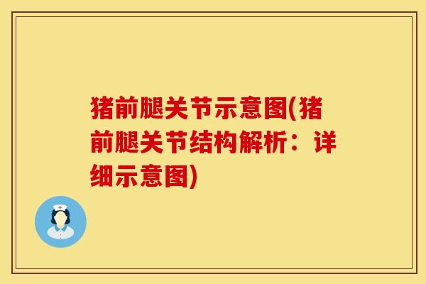 猪前腿关节示意图(猪前腿关节结构解析：详细示意图)