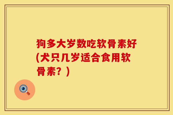 狗多大岁数吃软骨素好(犬只几岁适合食用软骨素？)