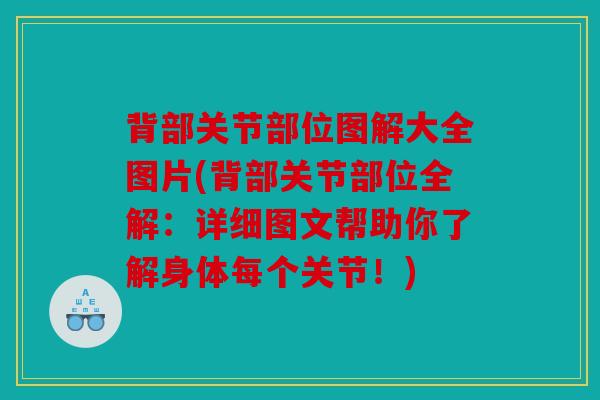 背部关节部位图解大全图片(背部关节部位全解：详细图文帮助你了解身体每个关节！)