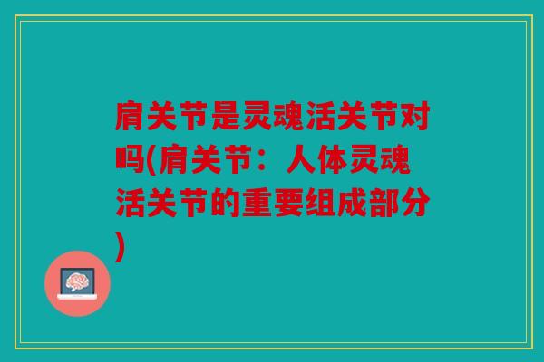 肩关节是灵魂活关节对吗(肩关节：人体灵魂活关节的重要组成部分)