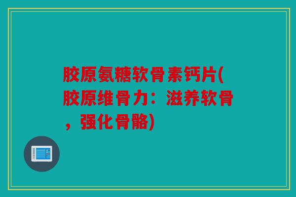 胶原氨糖软骨素钙片(胶原维骨力：滋养软骨，强化骨骼)