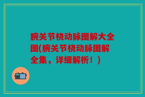 腕关节桡动脉图解大全图(腕关节桡动脉图解全集，详细解析！)