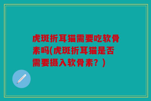 虎斑折耳猫需要吃软骨素吗(虎斑折耳猫是否需要摄入软骨素？)