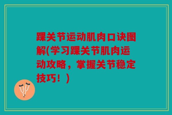踝关节运动肌肉口诀图解(学习踝关节肌肉运动攻略，掌握关节稳定技巧！)