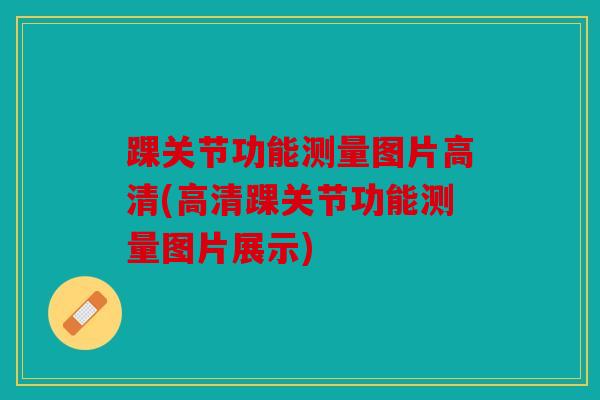 踝关节功能测量图片高清(高清踝关节功能测量图片展示)